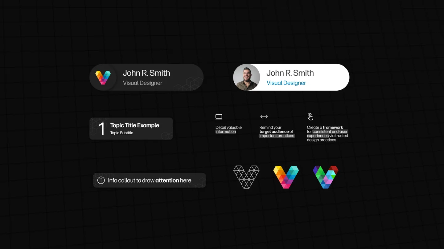 Various user interface motion graphic designs